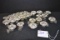 Large Group of Vintage Tin Candleholder Clips