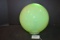 Vintage Yellow Uranium Glass Globe Shade