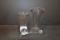 Group of Pharmacy Measuring Beakers and Pestle