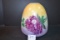 Handpainted Over Milk Glass Lampshade Only