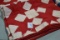 Vintage Twin-Sized Handmade Red/White Quilt