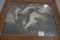 Vintage Frame Huston Wyeth 1901 w/Print of Horses; 24