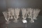 Group of 9 Vintage Fostoria Romance Pattern Water Goblets