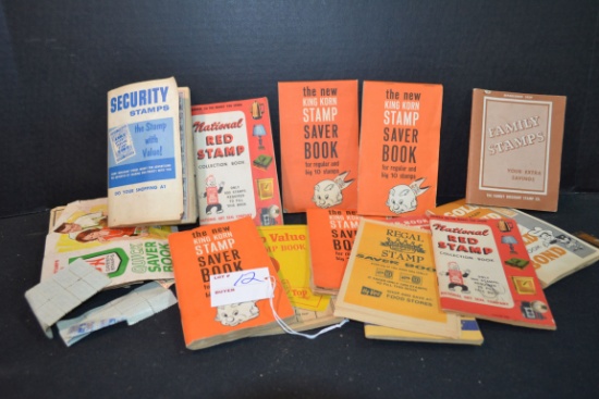 Group of Vintage Grocery Stamp Books