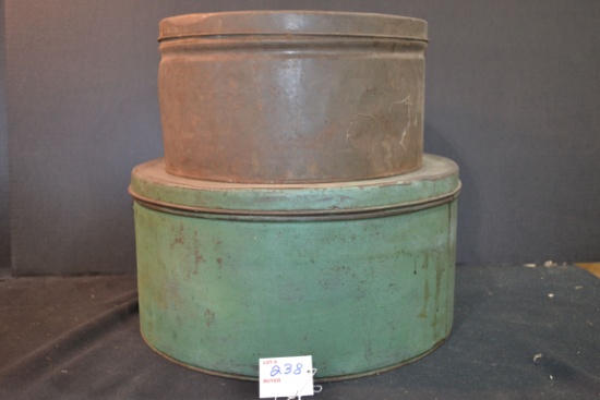 Pair of Large Metal Cake? Tins