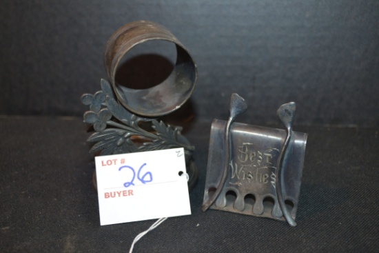 Pair of Victorian Silverplate Napkin Rings