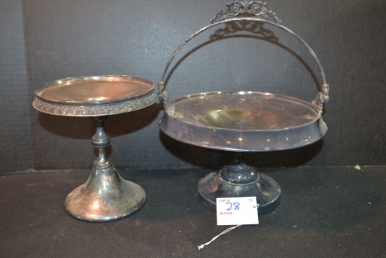 Pair of Silverplate Pedestals