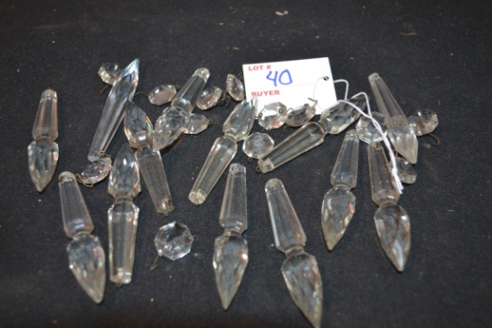 Assortment of Vintage Lamp Crystals