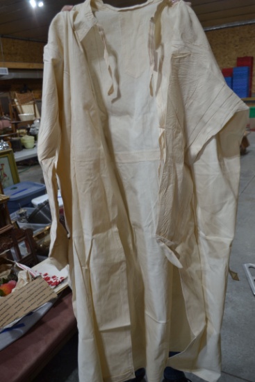 Vintage Cotton "Mercy Hospital" Dressing Gown