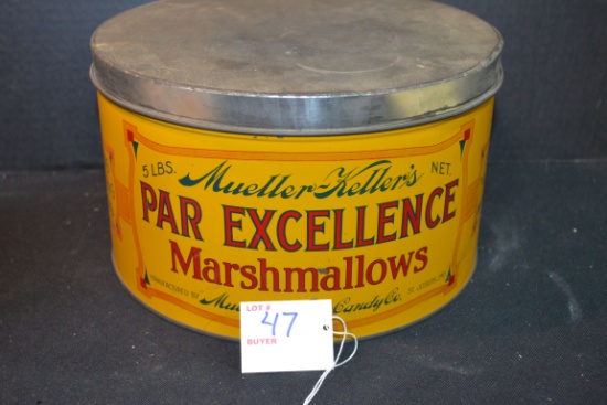 Vintage Mueller-Keller's Marshmallow Tin