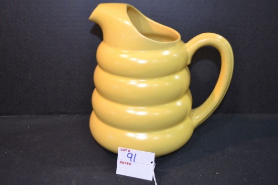 Vintage Yellow Bee Hive "Padre" Water Pitcher