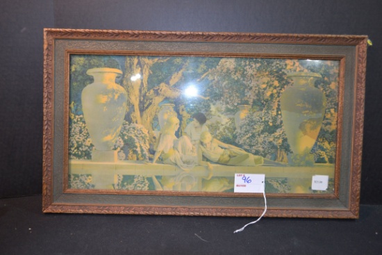 Maxfield Parrish "Garden of Allah" Print; Circa 1918; 20"x12"