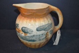 Early Vintage Roseville? Pitcher; Crack in Handle
