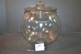 Large Round Lidded Cookie/Candy Counter Top Jar
