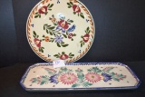 Pair of Handpainted Trays; Holland and Italy