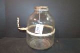 Vintage 1 Gallon Glass Hoosier Flour Dispenser