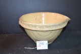 Vintage Crock Batter Bowl w/Drape Pattern