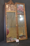 Pair of Vintage Hall Mirrors w/Trees and Victorian Theme; 26