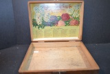 Vintage Wood Mandeville & King Co. Seed Box; 12