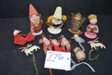 Group of Vintage Christmas Decorations; Some from Japan