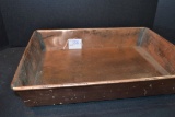 Vintage Brass Serving Tray; 17
