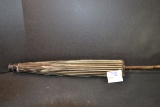 Vintage Wood and Rice Paper Parasol; Great Condition