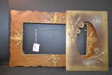 Pair of Frames w/Gold Accents; 21