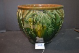 Vintage 1910 Art Nouveau Weller Jardinière Pot; Crack in side.