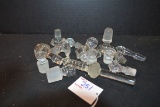 Assortment of Glass Stoppers; Some Pyrex