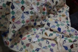 Vintage Full-Sized Handmade Star Quilt