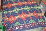 Vintage Southwest-Style Camp Blanket; Possibly Handwoven