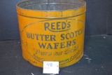 Vintage Reeds Butterscotch Wafers Tin; No Lid