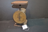 Vintage Brass Front Kitchen Scale
