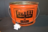 Vintage Bundex Cement Paint Tin Can/Bucket