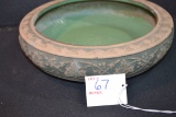 Vintage Unmarked Red Wing Stoneware Pottery Planter; 9
