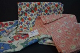 Group of Vintage Flour Sack Material