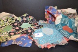 Group of Vintage Six-Point Star Quilt Blocks; Blocks Only
