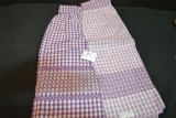 Pair of Vintage Purple Handmade Aprons
