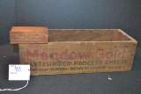 Vintage Meadow Gold Cheese Box and Rennet Tablet Box
