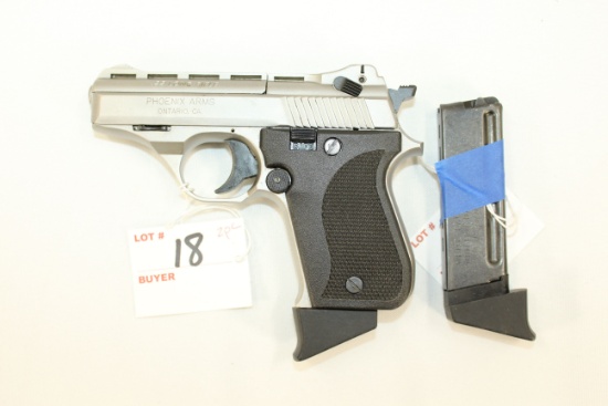 Phoenix Arms Model HP22A .22LR Semi-Auto Pistol w/2 Magazines; SN 4500962