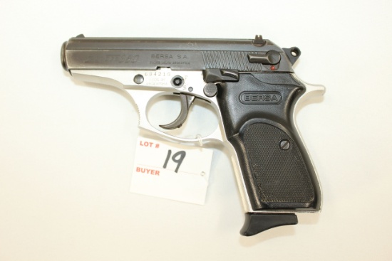 Bersa Thunder 380 .380 ACP Cal. Semi-Auto Pistol w/1 Magazine; SN 684216