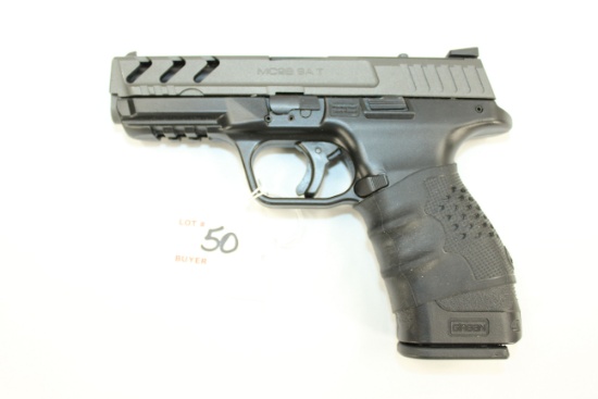 EAA MC28 SA T 9mm Semi-Auto Pistol w/Skeletonized Slide, 17 Rd. Magazine, 3 Dot Sights, and Tactical