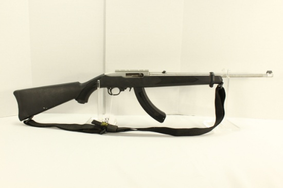 Ruger 10/22 .22 LR Cal. Semi-Auto SS Rifle w/25 Rd. Magazine and Synthetic Stock and Sling; SN 0003-
