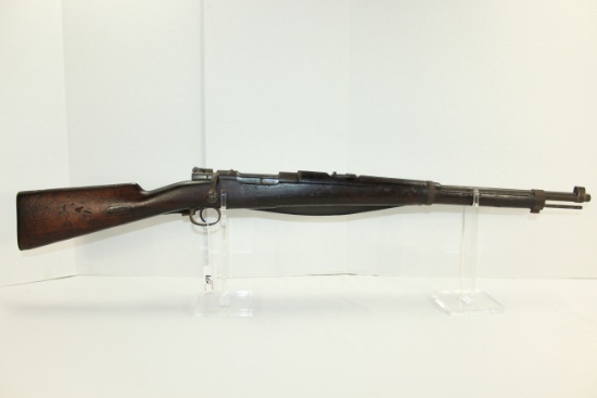 Chilean Mauser Model 1895 7x57mm Cal. Rifle w/Cartouche on Stock and Original Leather Sling; Made in