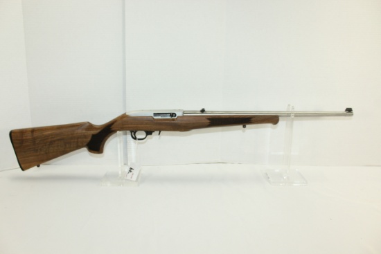 Ruger 10/22 .22LR Cal. Semi-Auto Magazine-Fed SS Rifle w/Checkered Walnut Stock; SN 0020-15655