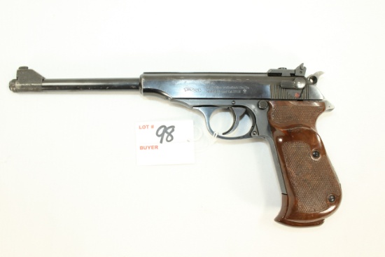 Walther Model PP Sport .22LR Cal. Single-Action Semi-Auto Pistol w/8.1" Threaded BBL, Round Hammer w