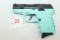 SCCY CPX-2 9mm Cal. Semi-Auto Magazine-Fed Pistol w/10 Rd. Magazine; Turquoise Finish; Missing Rear