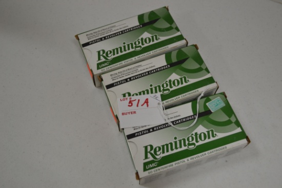 3 Boxes - Remington .25 Auto 50 gr. MC Cartridges; 50 Rds./Box; 3xBID