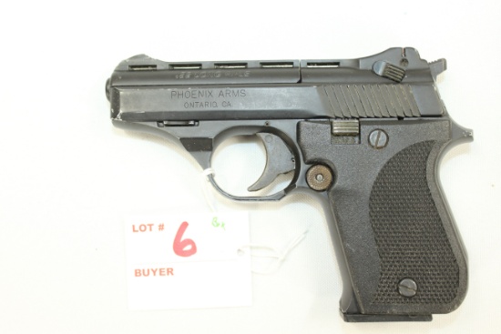 Phoenix Arms Model HP22A .22LR Cal. Semi-Auto Magazine-Fed Pistol w/7-Rd. Magazine and Original Box;