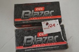 2 Boxes - CCI Blazer .25 Auto 50 gr. TMJ Cartridges; 50 Rds./Box; 2xBID